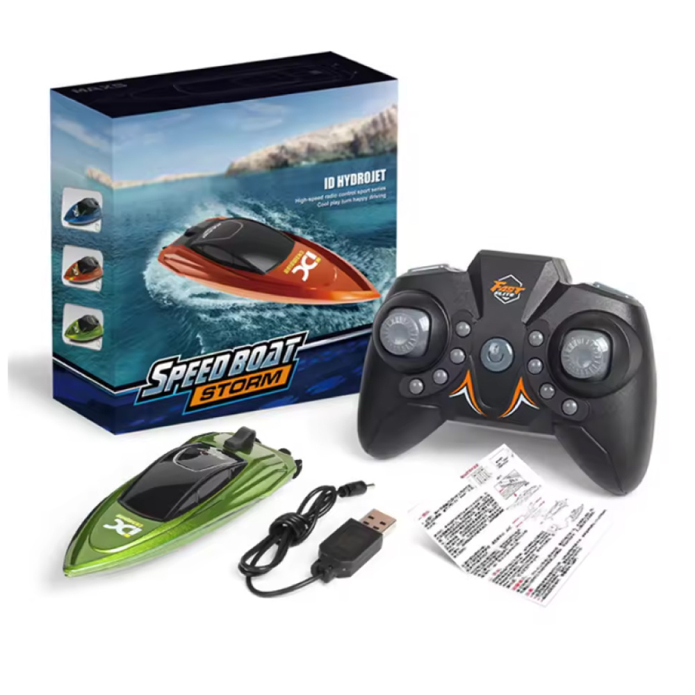 Stuff Certified® HC-805 RC Speed boat z pilotem - Zabawki do basenu Wodoodporne - Zielony