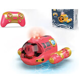 Stuff Certified® Submarino RC con control remoto - Barco de juguete para piscina impermeable - Rojo