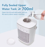 AFDEAL Ventilatore condizionatore portatile - Raffreddatore d'aria USB - Serbatoio d'acqua da 700 ml - Bianco