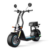 HoneyWhale Bicicleta eléctrica M5 Max Fat Tire Chopper - Patinete eléctrico inteligente - Ruedas de 14" - Color negro