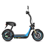 HoneyWhale Bicicleta eléctrica M5 Max Fat Tire Chopper - Patinete eléctrico inteligente - Ruedas de 14" - Color negro