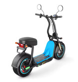 HoneyWhale Bicicleta eléctrica M5 Max Fat Tire Chopper - Patinete eléctrico inteligente - Ruedas de 14" - Color negro