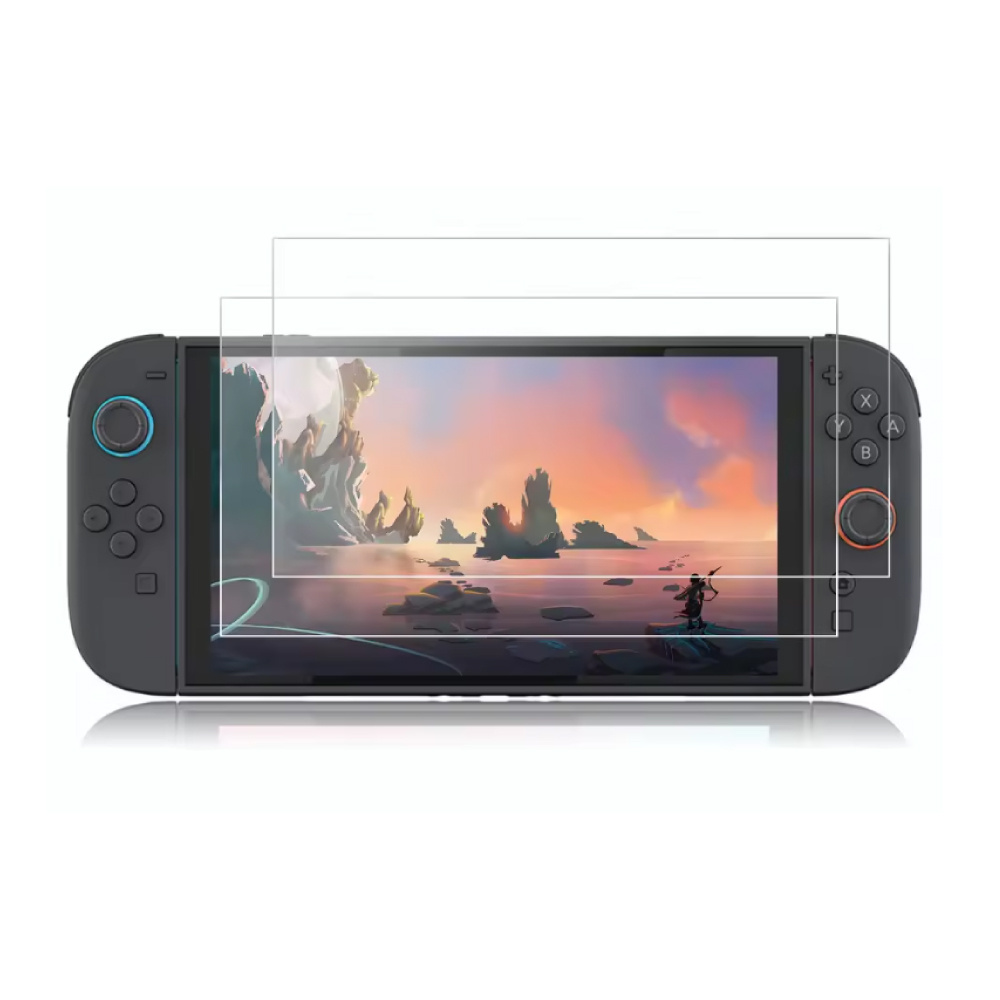 Stuff Certified® 2er-Pack Displayschutzfolien für Nintendo Switch 2 (2025) – gehärtetes Glas, kratzfest