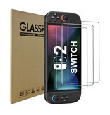 Stuff Certified® Pellicola protettiva per schermo Nintendo Switch 2 (2025) - Confezione da 3 - Vetro temperato antigraffio