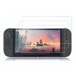 Stuff Certified® Protector de pantalla de vidrio templado antiarañazos para Nintendo Switch 2 (2025) (paquete de 3)