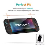 Stuff Certified® Protector de pantalla para Nintendo Switch 2 (2025) - Cristal templado antiarañazos