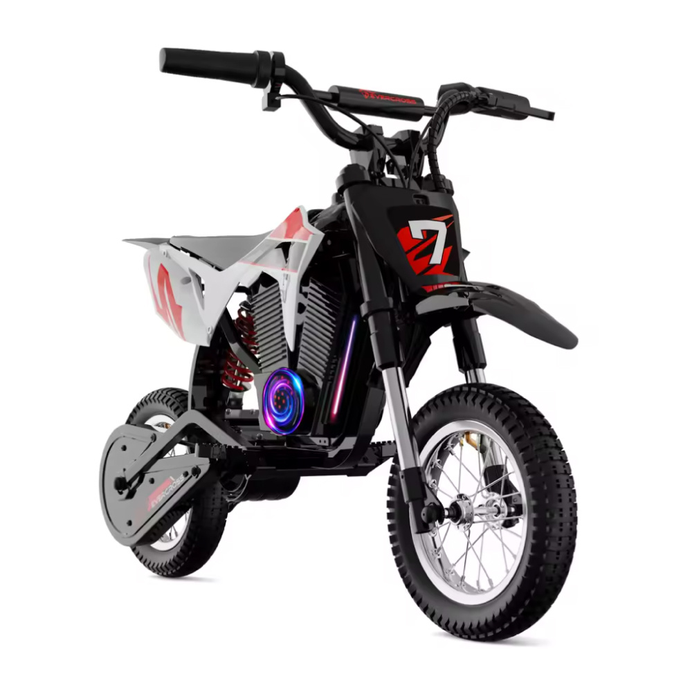 Evercross Tech Motocicleta eléctrica EV12M Pro - Patinete para niños - Ruedas de 12" - Rojo