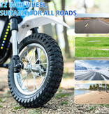 Evercross Tech EV12M Pro Elektromotorrad - Roller für Kinder - 12-Zoll-Räder - Blau