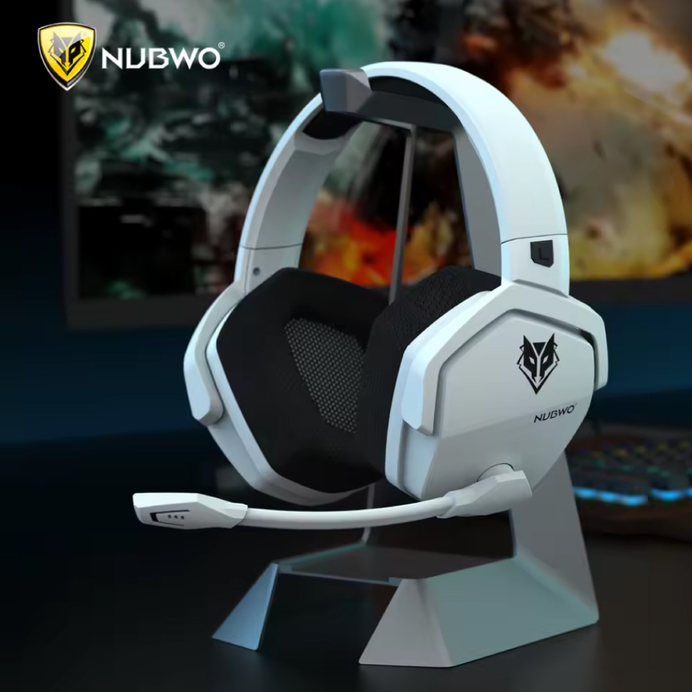NUBWO G06 Gaming Headset met Microfoon - Over-ear Koptelefoon - Zwart Blauw