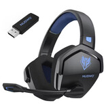 NUBWO G06 Gaming Headset met Microfoon - Over-ear Koptelefoon - Zwart Blauw