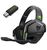 NUBWO G06 Gaming Headset with Microphone - Over-ear Headphones - Black Green