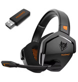 NUBWO G06 Gaming Headset with Microphone - Over-ear Headphones - Black Orange