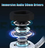 NUBWO G06 Gaming-Headset mit Mikrofon - Over-Ear-Kopfhörer - Schwarz Lila