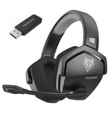 NUBWO Casque de jeu G06 avec microphone - Casque supra-auriculaire - Noir/gris