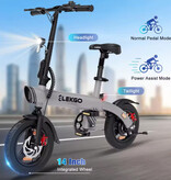 ELEKGO EG01 Urban Electric Bike - 14-inch Wheels - Foldable Smart E-Bike - Black