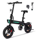 ELEKGO EG01 Urban Electric Bike – 14-Zoll-Räder – Faltbares Smart E-Bike – Schwarz