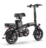 URLIFE F1L Elektrische Fiets - 14-inch Wielen - Opvouwbare Smart E-Bike - Zwart