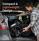 URLIFE F1L Elektrofahrrad - 14-Zoll-Räder - Faltbares Smart E-Bike - Grau