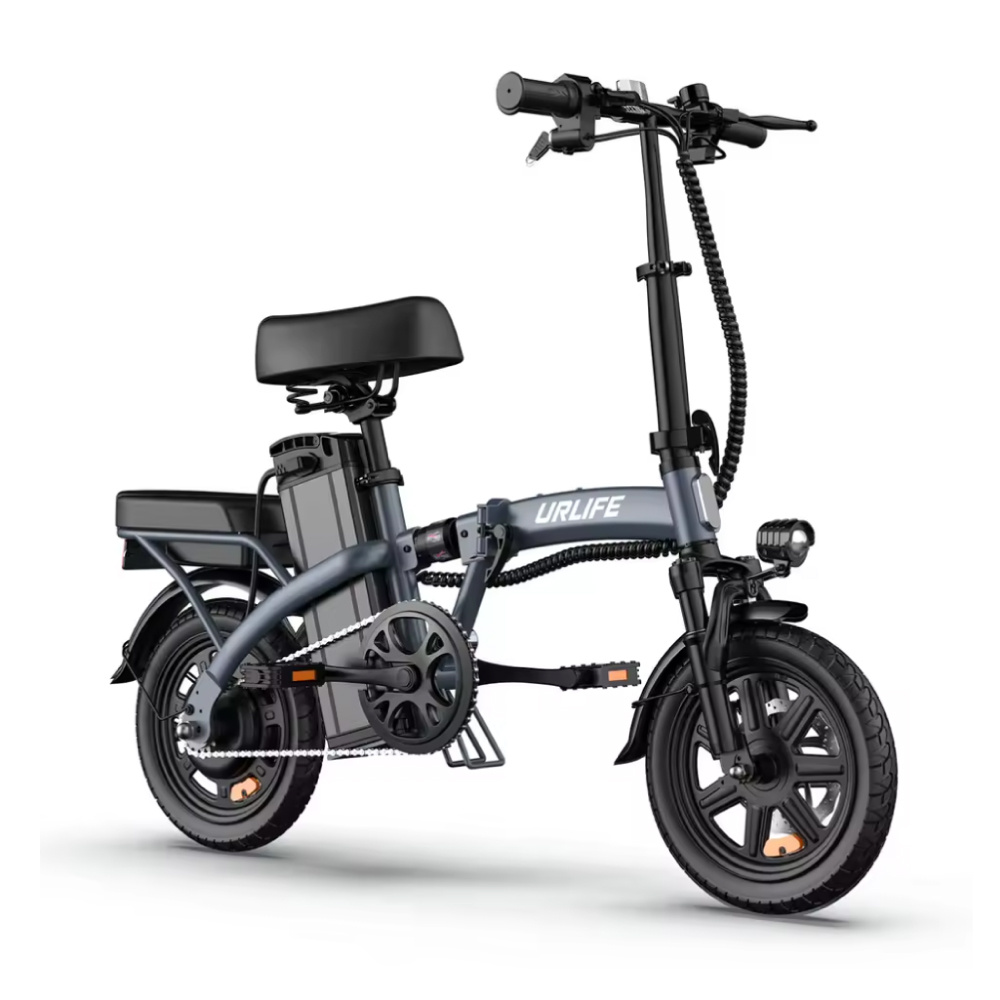 URLIFE F1L Elektrische Fiets - 14-inch Wielen - Opvouwbare Smart E-Bike - Grijs