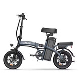 URLIFE Rower elektryczny F1L – koła 14-calowe – składany, inteligentny rower elektryczny – szary