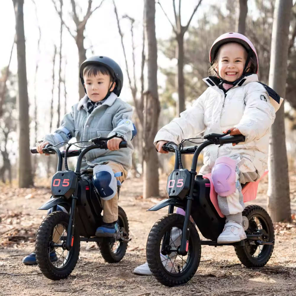 Evercross Tech EV05M Elektrische Motorfiets - Scooter Kinderen - 12" Wielen - Zwart