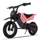 Evercross Tech Motocicleta eléctrica EV05M - Patinete para niños - Ruedas de 12" - Rosa