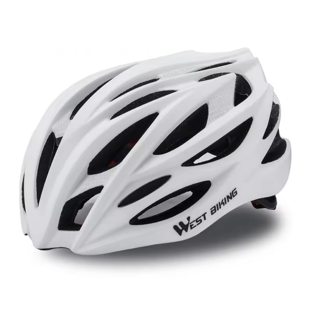 West Biking Casco da bicicletta ultraleggero - Casco da bici da corsa MTB Protezione per ciclismo - Bianco