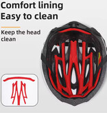 West Biking Casco ultraligero para bicicleta de montaña y carretera, protección para ciclismo, color blanco