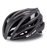 West Biking Casco da bicicletta ultraleggero - Casco da bici da corsa MTB Protezione per il ciclismo - Nero