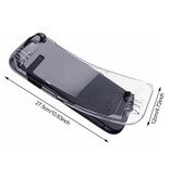 TECTINTER Custodia flessibile in silicone trasparente per Nintendo Switch 2 (2025) - Custodia protettiva in TPU