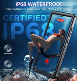 Huikai Samsung Galaxy S21 FE Waterdicht Hoesje - Full Body Heavy Duty Shockproof 360° Cover - Zwart