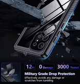 Huikai Samsung Galaxy S21 FE Waterdicht Hoesje - Full Body Heavy Duty Shockproof 360° Cover - Zwart