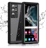 Huikai Custodia impermeabile per Samsung Galaxy S23 - Custodia antiurto a 360°, resistente e a tutto corpo - Nero