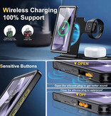 Huikai Custodia impermeabile per Samsung Galaxy S25 Ultra - Custodia antiurto a 360°, resistente e a tutto corpo - Nero