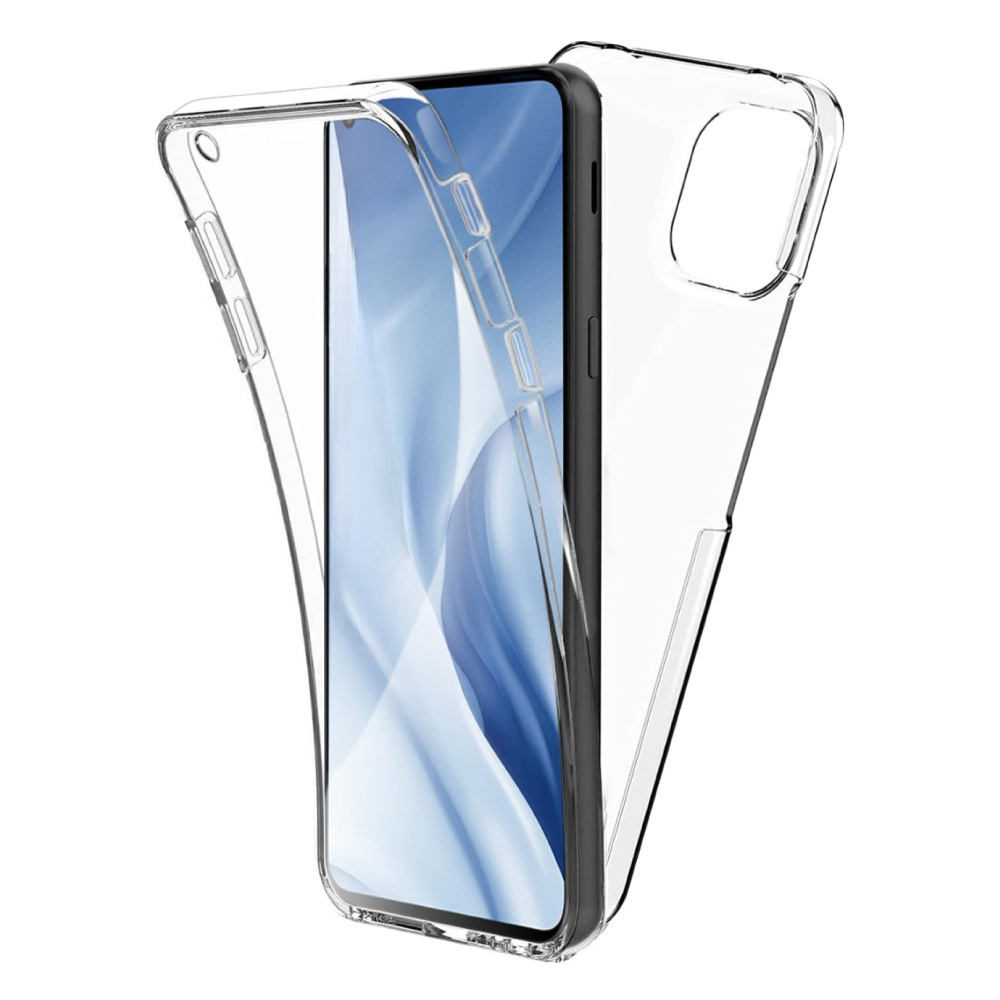 Stuff Certified® 360° Case for Xiaomi Poco X5 - Transparent TPU Full Body Silicone Case + PET Screen Protector