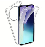 Stuff Certified® 360° Case for Xiaomi Poco F7 Pro - Transparent TPU Full Body Silicone Case + PET Screen Protector