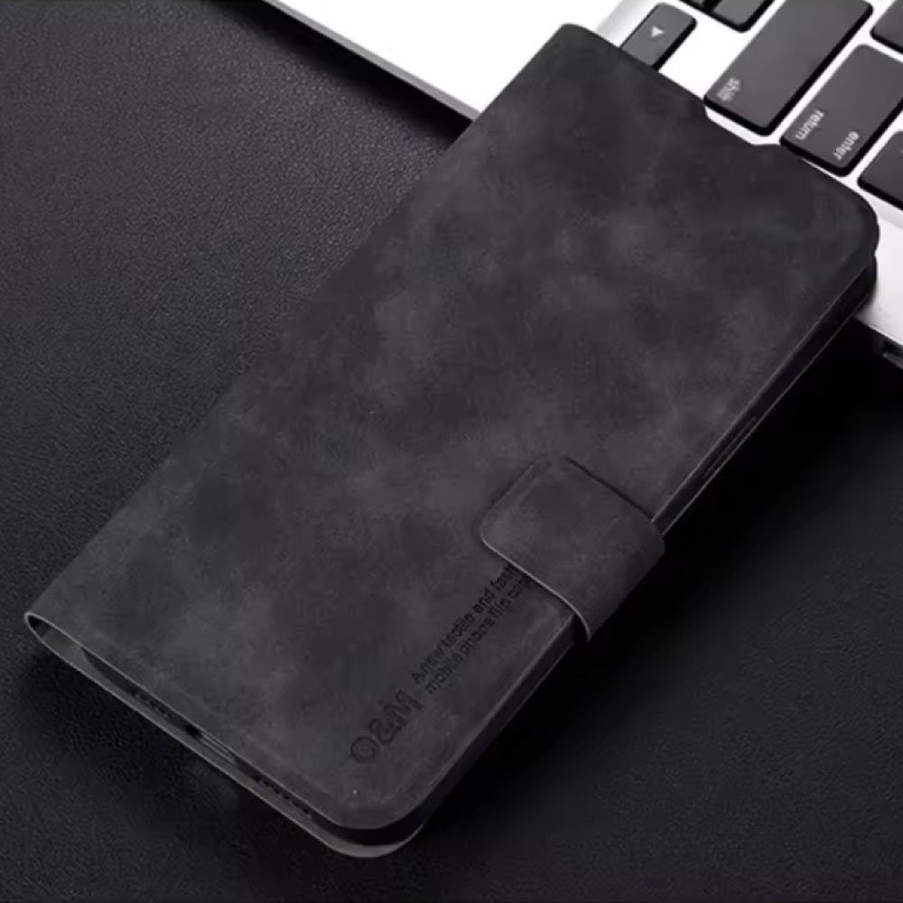 Stuff Certified® Xiaomi Poco F6 Pro Flip Case - Wallet Cover Portefeuille Kunstleer Hoesje - Zwart