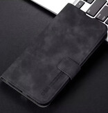 Stuff Certified® Étui portefeuille à rabat en similicuir pour Xiaomi Poco X6 - Noir