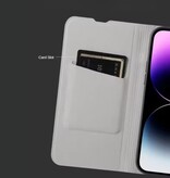Stuff Certified® Etui z klapką do Xiaomi Poco F6 Pro – portfel z imitacji skóry – ciemnoszary