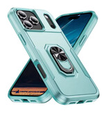 Stuff Certified® iPhone 17 Pro Max - Military Shockproof Case with Kickstand - Grip Socket Magnetic Cover Case - Green