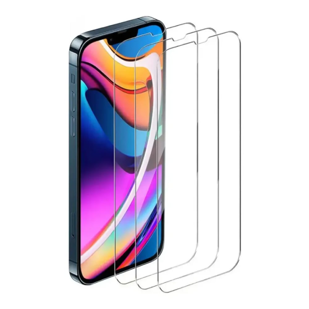Zestaw 3 folii ochronnych na ekran iPhone'a 17 Pro Max – szkło hartowane, przezroczyste