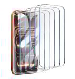 Stuff Certified® Lot de 5 films protecteurs d'écran pour iPhone 17 en verre trempé transparent