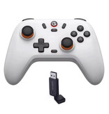 GameSir Nova Lite Gaming Controller per PC/Switch/iOS/Android - Gamepad wireless con vibrazione - Bianco