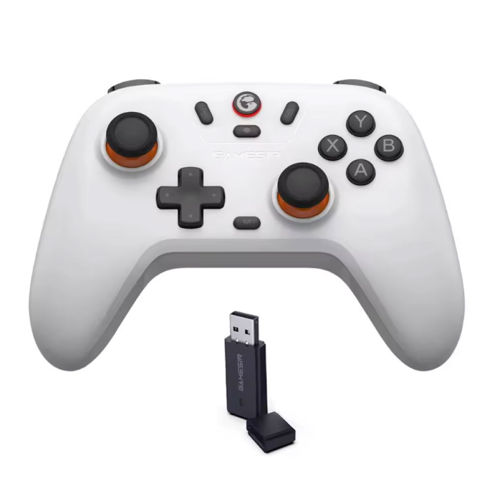 Nova Lite Gaming-Controller für PC/Switch/iOS/Android – Kabelloses Gamepad mit Vibrationsfunktion – Weiß