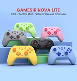 GameSir Nova Lite Gaming-Controller für PC/Switch/iOS/Android – Kabelloses Gamepad mit Vibrationsfunktion – Blau