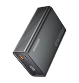 Essager Powerbank 65W PD Fast Charging - 20,000mAh - 2 Charging Ports - External Battery Charger - Black