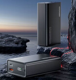 Essager Powerbank 65W PD Fast Charging - 20,000mAh - 2 Charging Ports - External Battery Charger - Black
