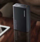 Essager Powerbank 65W PD Carga Rápida - 20,000mAh - 2 Puertos de Carga - Cargador Externo - Negro