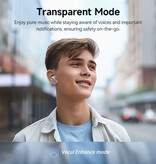 QCY Auriculares inalámbricos Melobuds N50 - Bluetooth 5.4 - Auriculares TWS de alta fidelidad - Negros