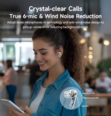 QCY Melobuds N50 Kabellose Ohrhörer – Bluetooth 5.4 – HiFi-Ohrhörer (TWS) – Lila